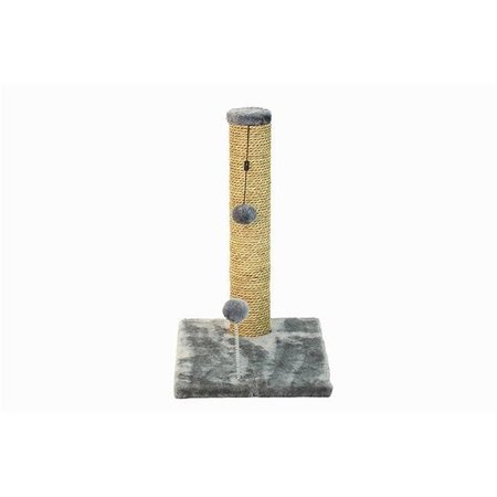 CAT CRAFT CAT CRAFT COM18SGCHFU 18 in. Sea Grass Scratching Post; Grey COM18SGCHFU